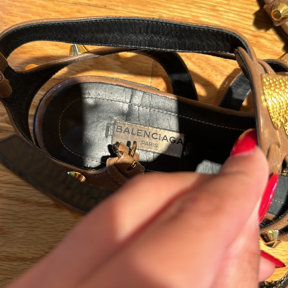 BB Leather Sandal Balenciaga - Picture 4 of 5